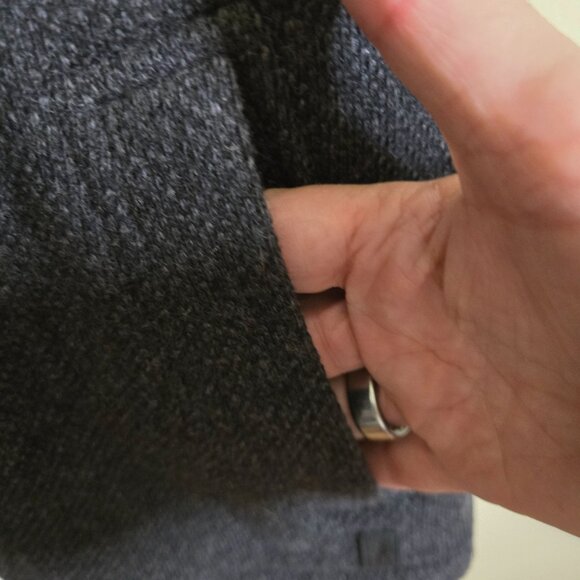 Smartwool Wool Blend Full Zip Vest Pockets Logo Charcoal Gray Quality Size M - Picture 6 of 10